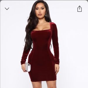 Burgundy Fashion Nova Dress